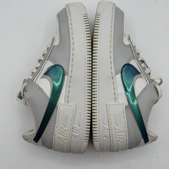 Nike Air Force 1 Shadow Low Womens Size 7 White Spruce Green Gray DR7856-100 - Picture 11 of 14